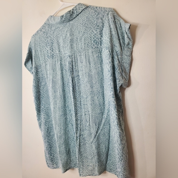 Womens Rails Whitney Shirt Size Large Mint Boa - Picture 12 of 14